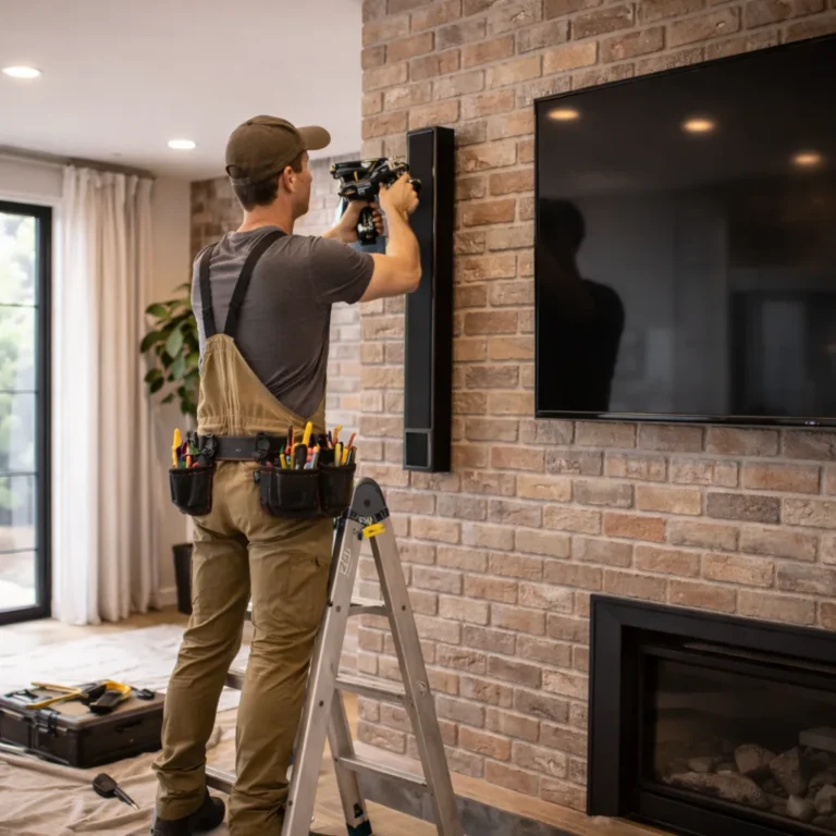 tv mounting service in Greenville